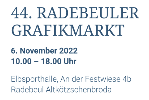Read more about the article Radebeuler Grafikmarkt 2022